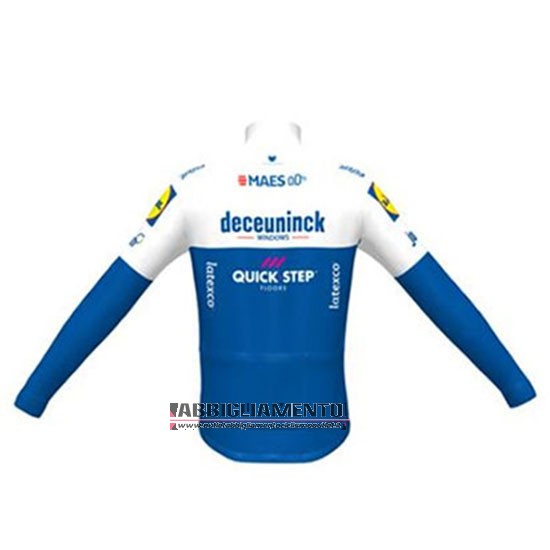 Abbigliamento Deceuninck Quick Step 2020 Manica Lunga e Calzamaglia Con Bretelle Bianco Azul - Clicca l'immagine per chiudere